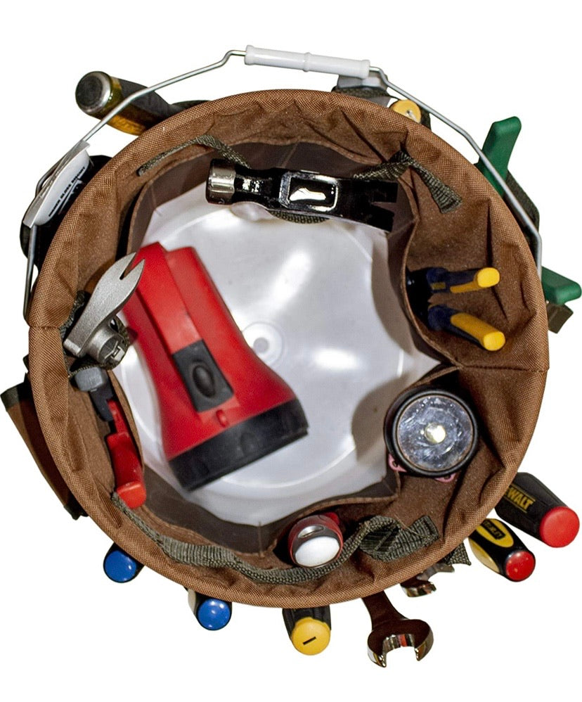 Bucket Boss The Bucketeer Bucket Tool Organizer in Brown