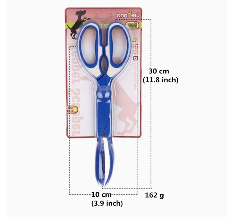 Scissor-Style Handheld Pet-Waste Scooper