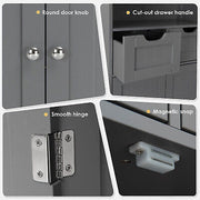 Freestanding Bathroom Storage Cabinet with Adjustable Drawers