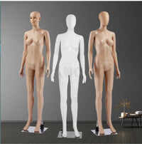 175cm Full-Body Female Display Mannequin with Metal Base