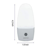 2 Pack LED Night Light Lamp with Dusk to Dawn Light Sensor (Yellow)