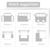 Rainlin Soft Fluffy Modern Living Room Area Rug