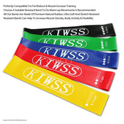 Natural-Latex Exercise Resistance Bands – 5 Piece Set