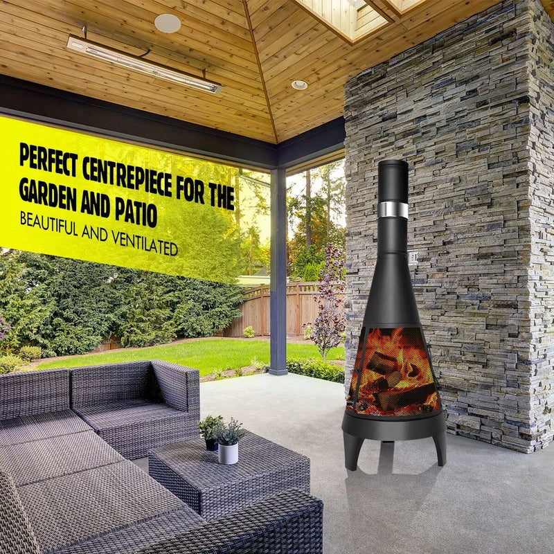126 cm Outdoor Chiminea Fire Pit