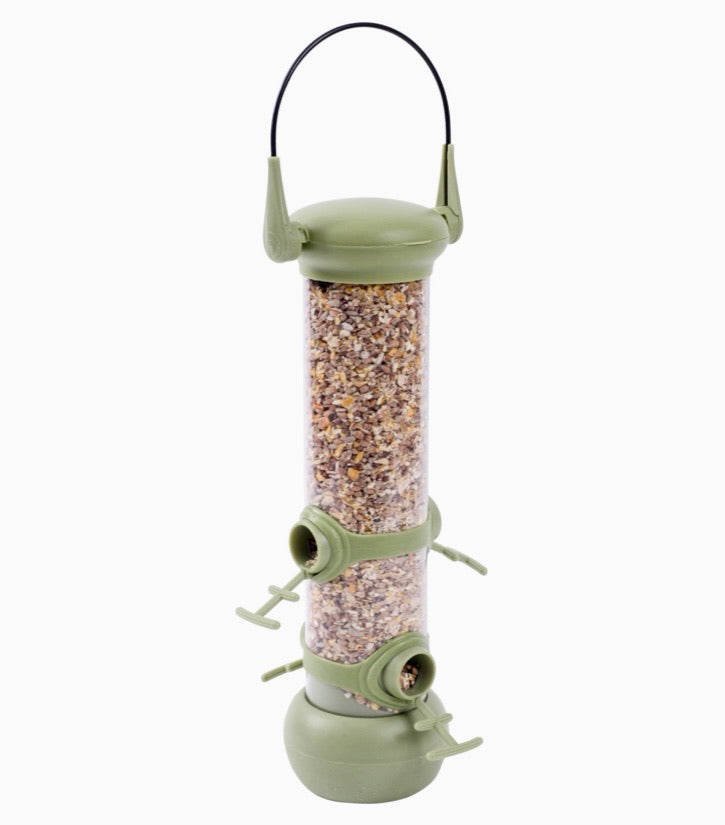 Four-Port Tube Bird Seed Feeder
