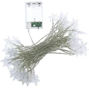Star Fairy Lights - 70 LED 33 FT Star String Lights Waterproof for Indoor, Outdoor, Bedroom, Wedding, Party, Christmas Garden Decorations, Warm White