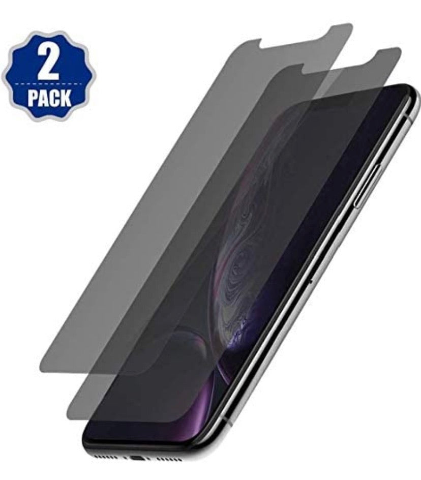 Privacy Tempered-Glass Screen Protectors for iPhone 11/XR – 2 Pack