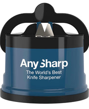 20° Suction-Base Manual Knife Sharpener – Blue