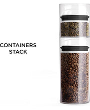 Fresh Saver Airless Canister, Medium/Tall, Clear with Black Handle