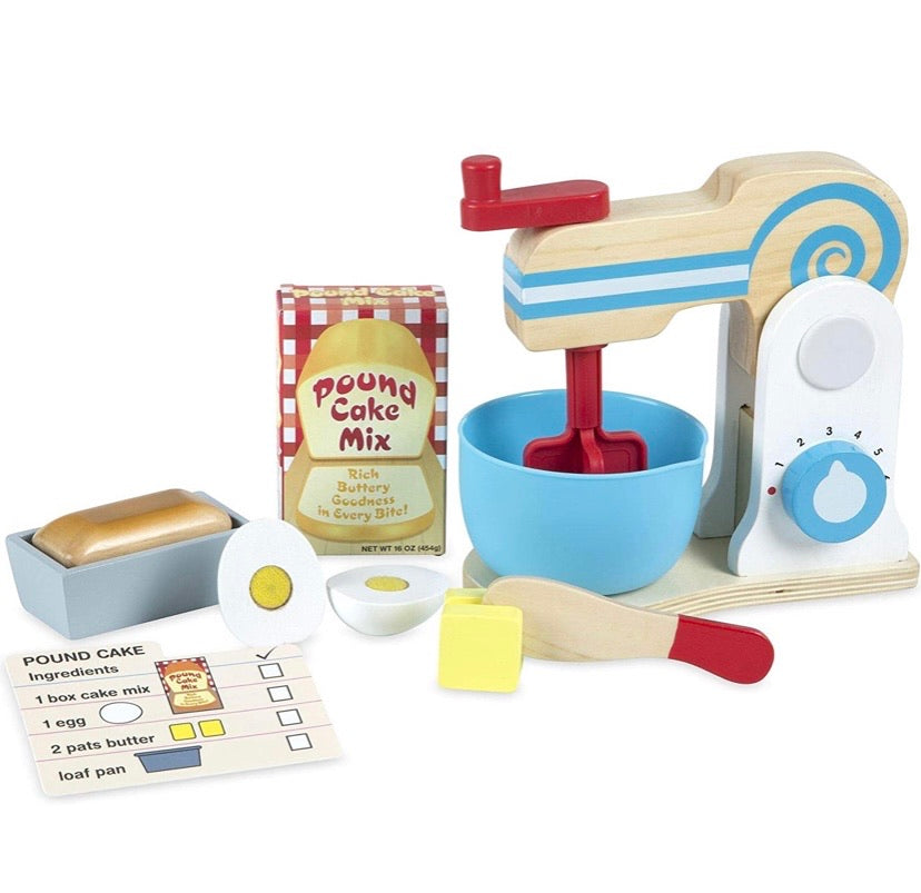 Wooden Make-a-Cake Mixer Set (11 pcs)
