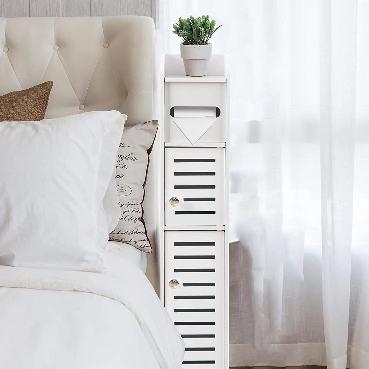 80 cm Slim Toilet-Roll Storage Stand