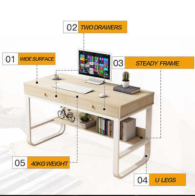Computer Desk with Drawer & Storage