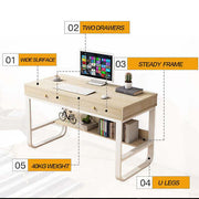 Computer Desk with Drawer & Storage