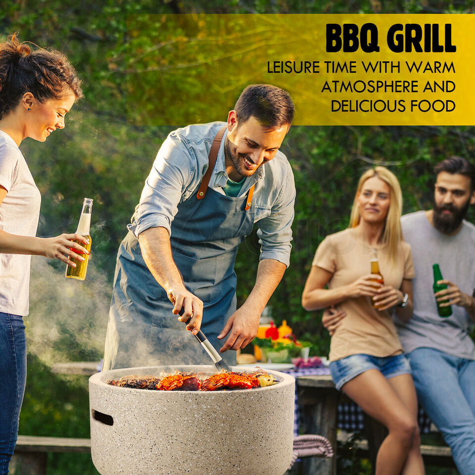 45 cm Portable Fire Pit, BBQ & Smoker