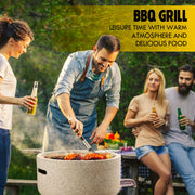 45 cm Portable Fire Pit, BBQ & Smoker
