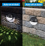 4-Pack Solar Fence & Deck Lights – 22 Lumens