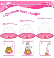 2020 Upgraded 68 Inch Inflatable Flamingo Splash Pad Water Pool Sprinkler Mat Toy for Kids Water Play