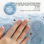 55 × 55cm PVC Suction-Cup Shower Mat – 2 Colours