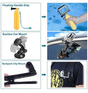 Accessories for GoPro Hero 7 Black / 6/5 Action Camcorder Camera Accessories Mounts Waterproof Housing Case Chest Head Strap Bike Car Backpack Clip Mount for Go Pro Hero7 Hero6 Hero5