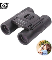 8×21 Compact Folding Binoculars with Strap & Carry Bag