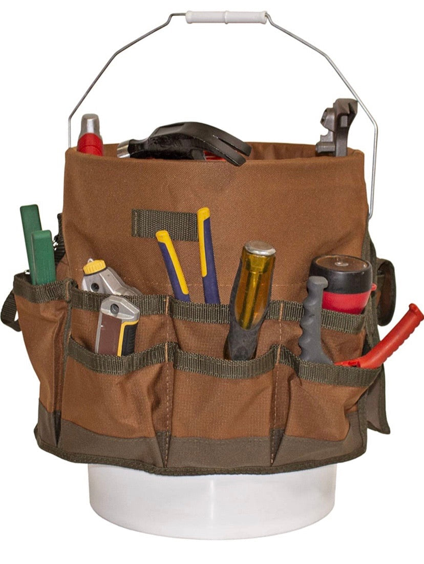 Bucket Boss The Bucketeer Bucket Tool Organizer in Brown