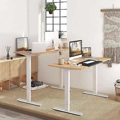 Standing Desk  Electric Motorised Height Adjustable Sit Stand Table Home Office