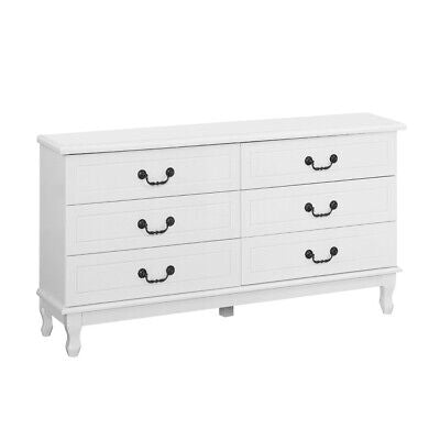 KUBI White Lowboy Chest of Drawers