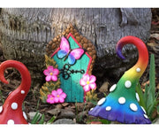 Miniature Resin Butterfly Fairy Door – 14.6 × 11.43cm