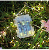 Led String Lights Battery Powered,[2 Pack] Fairy String Lights Battery Operated Waterproof 8 Modes 100 LED 33ft with Remote Control Christmas Decoration Lights (Warm white-10M)