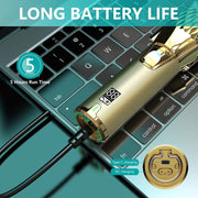 Fade King Hair Clippers for Men - Professional Clippers for Hair Cutting, Beard Trimmer Barbers Clippers for Men Women Kids Clipper Set Cordless & LED Display, All Metal Quiet Motor(Gold)