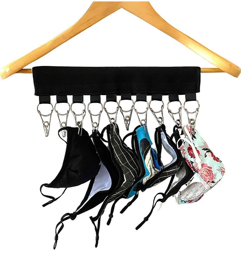 10-Clip Wardrobe Hat Hanger & Cap Organiser