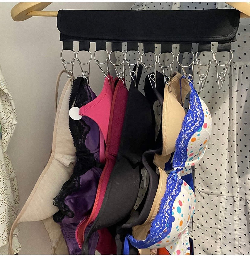 10-Clip Wardrobe Hat Hanger & Cap Organiser