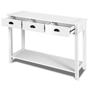 120 cm Console Table with Drawers & Shelf