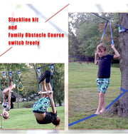 Ninja Warrior Line Hanging Obstacle Course for Kids