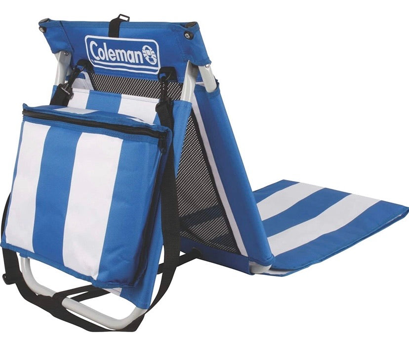 Coleman Beach Mat, Blue/White