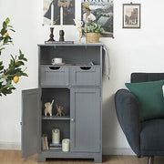 Freestanding Bathroom Storage Cabinet with Adjustable Drawers
