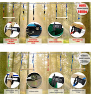 Ninja Warrior Line Hanging Obstacle Course for Kids