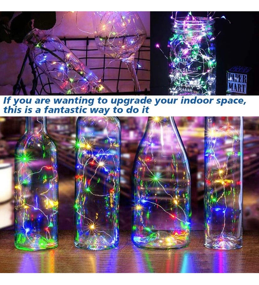 Led String Lights Battery Powered 2 Pack 10M