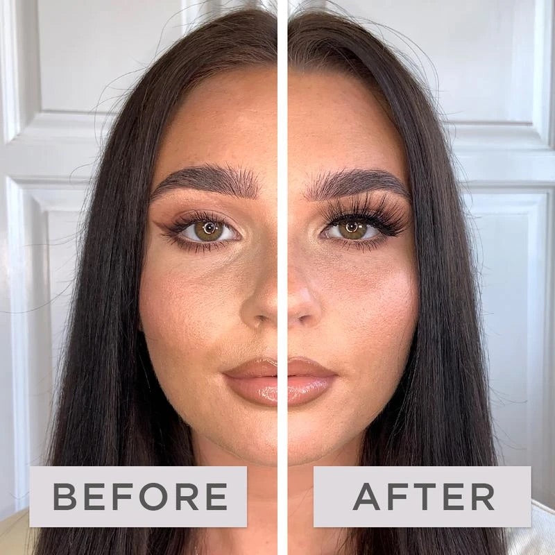 Magnetic Eyeliners and Eyelashes kit, 2 Pairs Natural and Reusable Eyelashes with a Tweezer and Fashion Mirror Kit, Your Fast Eye-Makeup Helper