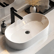 Long Rectangular Ceramic Above-Counter Basin