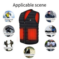 USB Heated Vest with 3 Temperature Levels – 6 Sizes