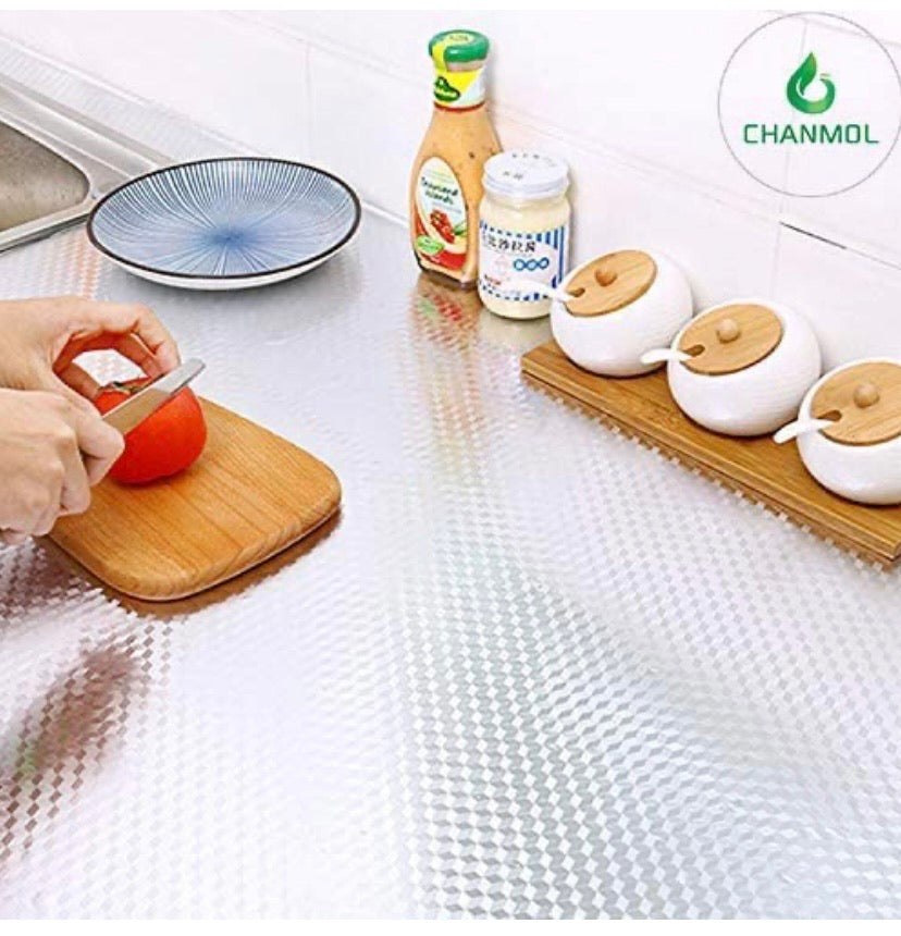 Kitchen Backsplash Wallpaper Stickers, Kitchen Stickers Self Adhesive Kitchen Aluminum Foil Stickers Oil Proof Waterproof Kitchen Stove Sticker