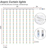 Window Curtain String Light
