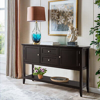 Buffet Sideboard Cabinet Kitchen Cupboard Storage Shelf Hall Console Table Wood