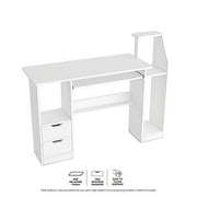 Modern Work Desk with Storage – 117 × 92 cm