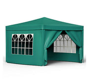 Gazebo Outdoor Camping Wedding Tent Side w/Wall & Window Folding Canopy
