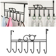7-Hook Over-Door Coat, Towel & Bag Rack
