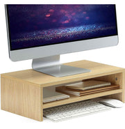 Wood Monitor Stand Riser