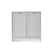 Tilt-out White Laundry Hamper Cabinet Storage Shelf Washing Clothes Free Postage