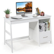 Computer Desk with Drawers & Storage Shelf